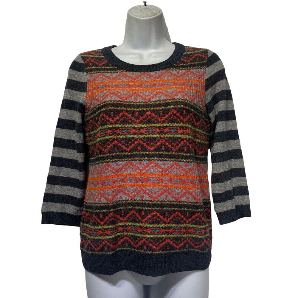 Anthropologie Tabitha Fair Aisle cashmere angora Blend sweater S